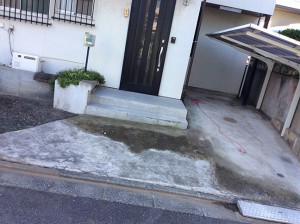 世田谷区 奥沢 土間コンクリート打ち直し工事