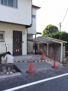 世田谷区 奥沢 土間コンクリート打ち直し工事