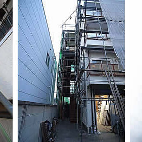 世田谷区 奥沢 Omマンション 外階段交換及び囲い工事 株式会社 天山工務店